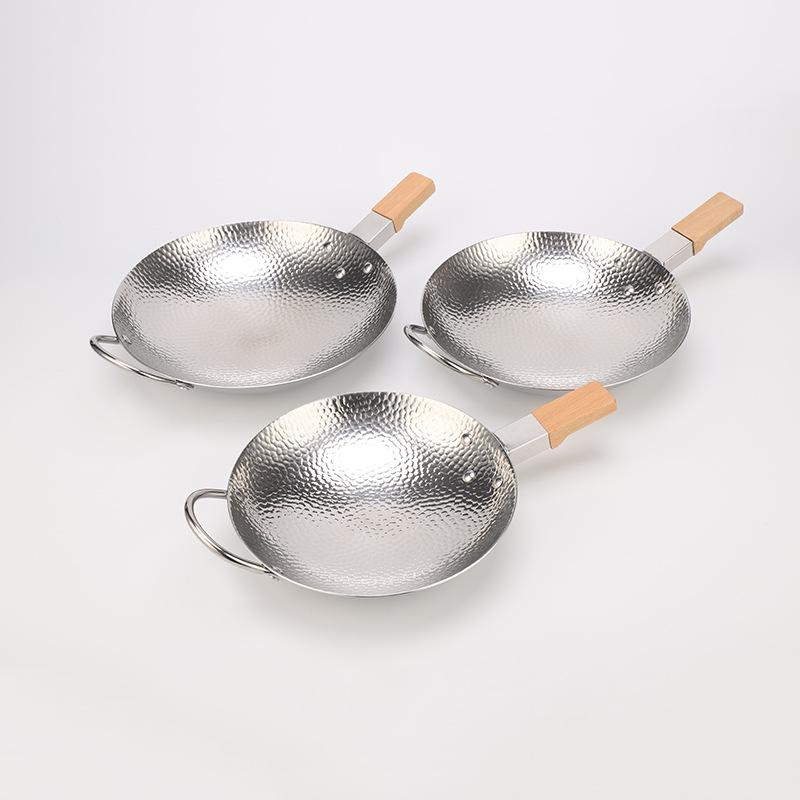 Bộ chảo inox 304 bếp cồn size 22-28cm OEM YKD2703