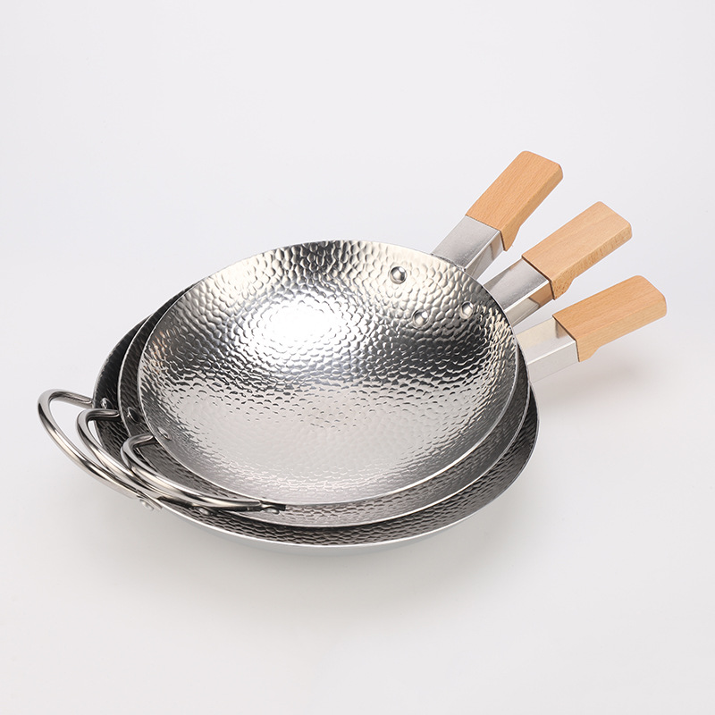 Bộ chảo inox 304 bếp cồn size 22-28cm OEM YKD2703