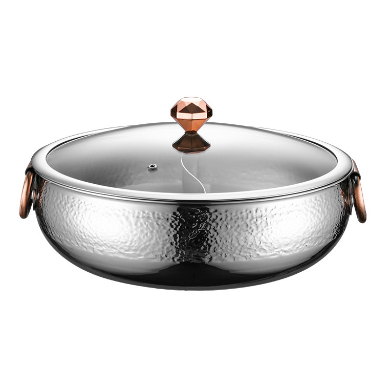 Nồi lẩu đẹp cao cấp 3 lớp inox 304 EBoss YBS1015