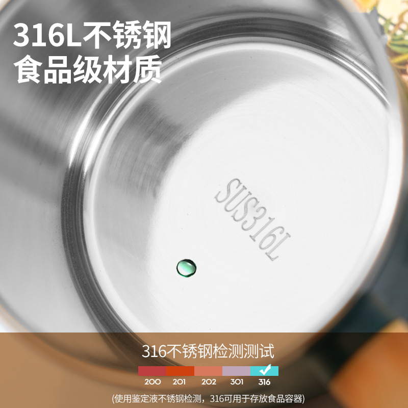 Ca inox y tế 316 cách nhiệt 2 lớp 500ml OEM BSS02