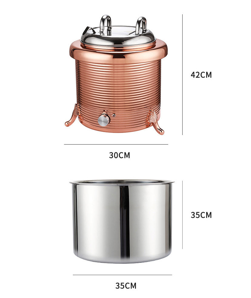 Nồi hâm nóng canh soup buffet 13L Gsden GSD01