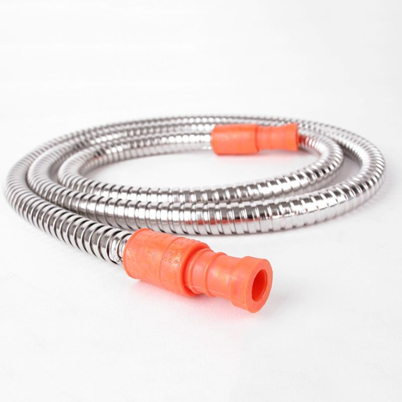 Dây dẫn gas vỏ bọc inox Koshudo 1.5m + tặng 2 cổ dê xiết (kẹp) ống dẫn gas - hàng chính hãng 100%