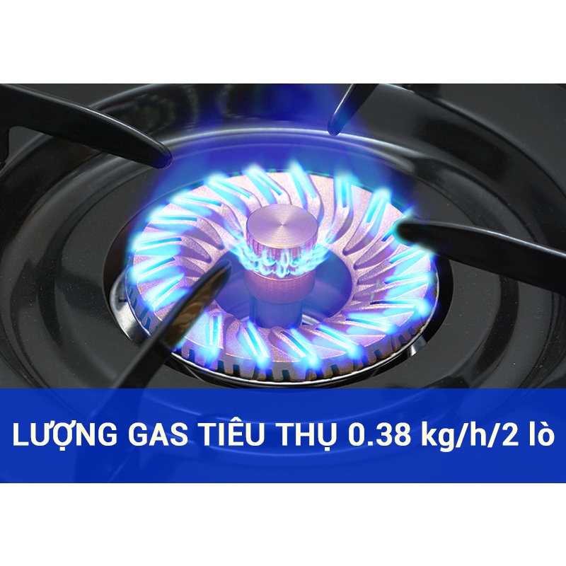 Bếp gas đôi Rinnai RV-7Double Glass (L), (B), (SP) - HÀNG CHÍNH HÃNG 100%