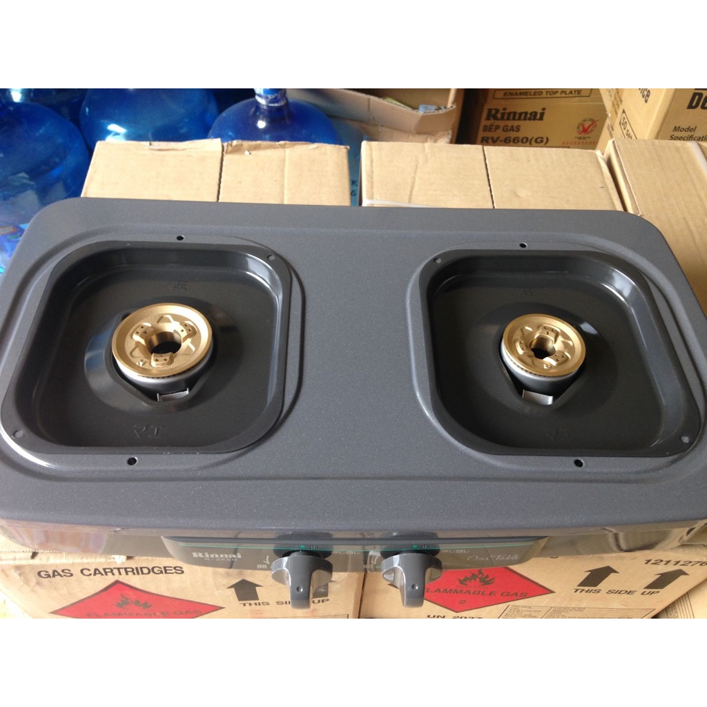 Bếp gas đôi Rinnai R-2KEN - HÀNG NHẬP KHẨU NGUYÊN CHIẾC TỪ NHẬT - CHÍNH HÃNG 100% ( NEW)