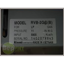 Bếp gas âm Rinnai RVB-2GI(B) - Tiết kiệm gas - HÀNG CHÍNH HÃNG 100%