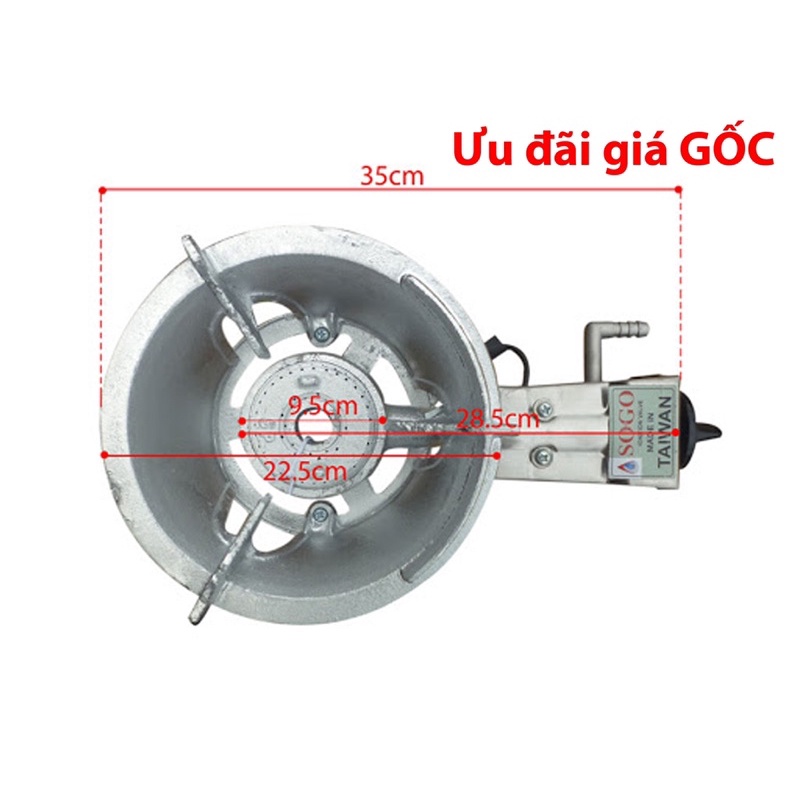 BẾP KHÈ CÔNG NGHIỆP MINI SOGO 3B