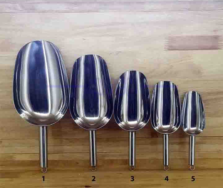 Dụng cụ xúc đá inox 304 loại dày nhiều size DCXD304