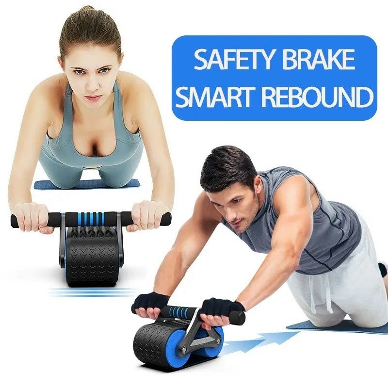 Con Lăn Tập Cơ Bụng Có Chỗ Kê Tay Sử Dụng Công Nghệ Mới Có Phanh Lò Xo Trợ Lực Kèm Thảm Lót Gối