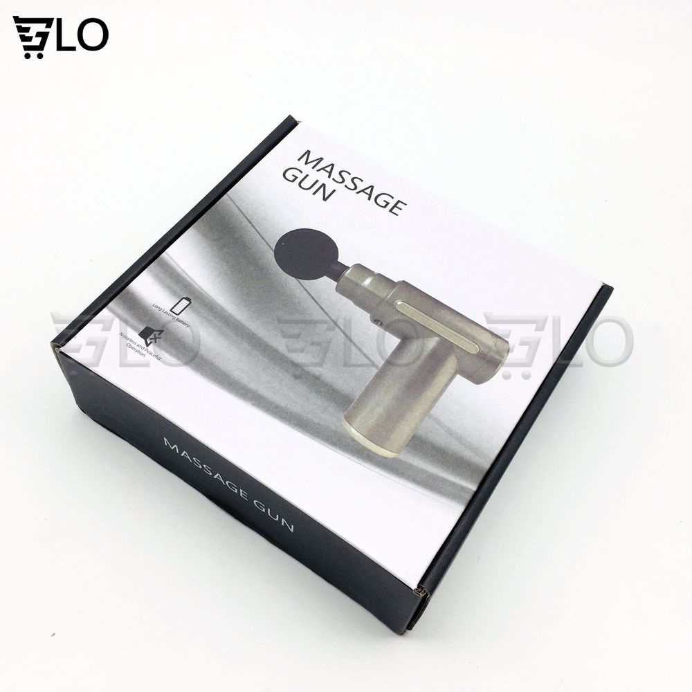 Súng Massage Fascial Gun Đấm Lưng Cầm Tay Đa Năng, Giãn Cơ Booster, Mát Xa Cổ Vai Gáy Với 4 Đầu Và 6 Chế Độ
