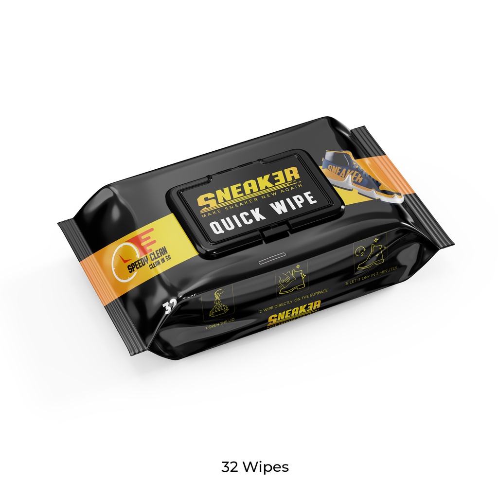 Khăn Lau Sạch Giày Nhanh Quick Wipe SNEAK3R Công Nghệ Oxi Action
