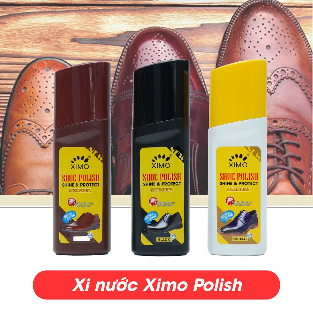 Xi Đánh Giày Ximo Đen, Không Màu, Nâu Cao Cấp Chính Hãng