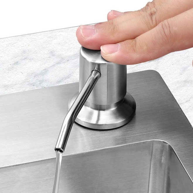 Bộ Đầu Vòi Bơm Hút Dầu Rửa Bát Xà Bông Nước Rửa Chén Tiện Lợi Có Vòi Dẫn Ống Silicon Dài 1.2m
