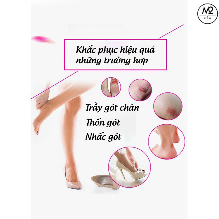 Bộ 2 Miếng Lót Giày Chữ T Chống Rộng, Chống Rớt Gót Cao Cấp, Bảo Vệ Chân Khi Mang Giày