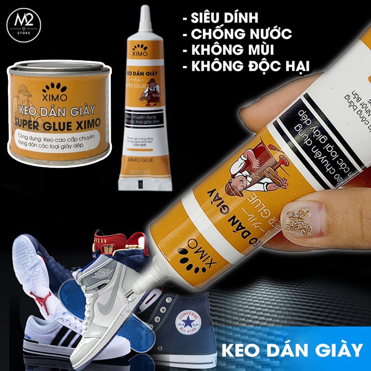 Keo Dán Giày Thể Thao Siêu Dính Dùng Nhiệt Trong Suốt Không Tổn Thương Da Ximo