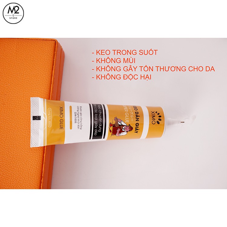 Keo Dán Giày Thể Thao Siêu Dính Dùng Nhiệt Trong Suốt Không Tổn Thương Da Ximo