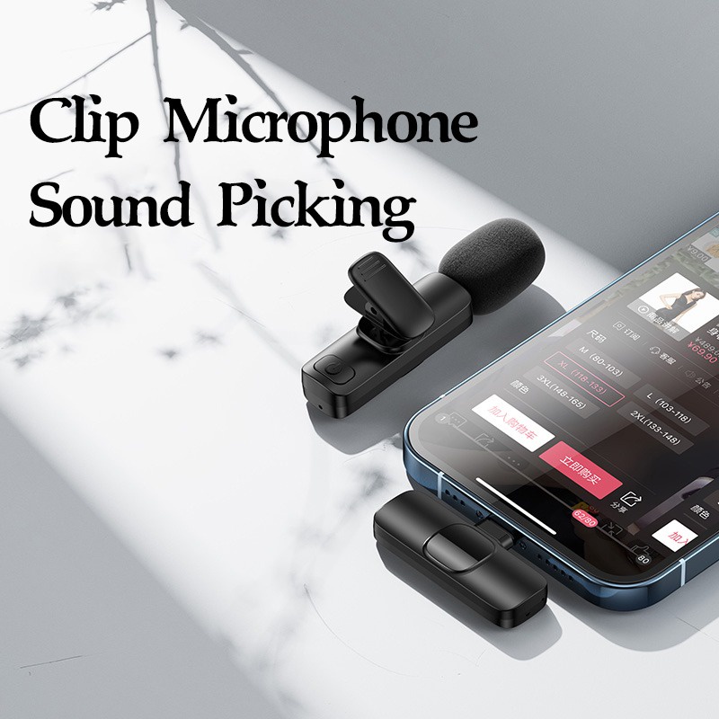 Micro Không Dây Cài Áo Hỗ Trợ Livestream Cho Thiết Bị Cổng Usb Type C Remax K02/K03