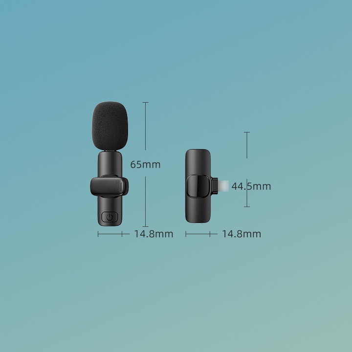 Micro Không Dây Cài Áo Hỗ Trợ Livestream Cho Thiết Bị Cổng Usb Type C Remax K02/K03