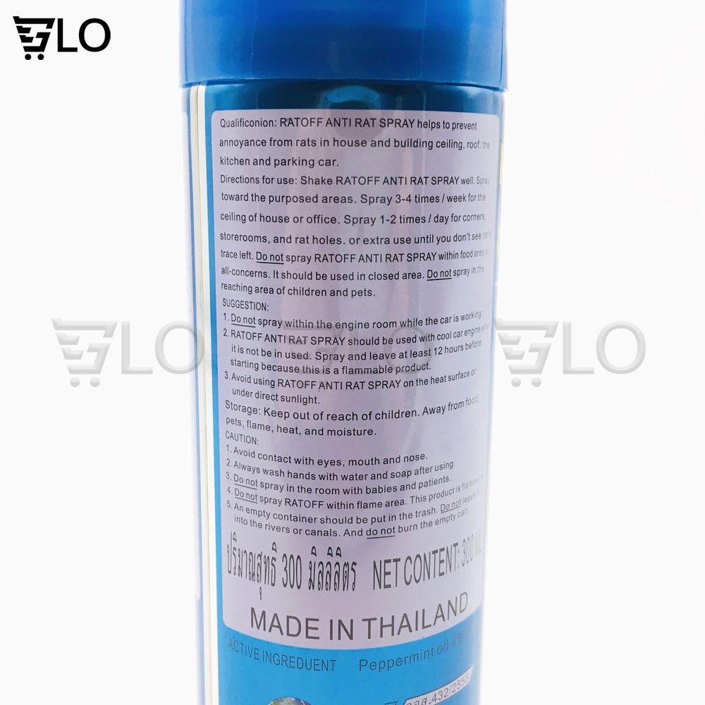 Chai Xịt Đuổi Chuột Rat Off Loại Lớn 300ml Thái Lan