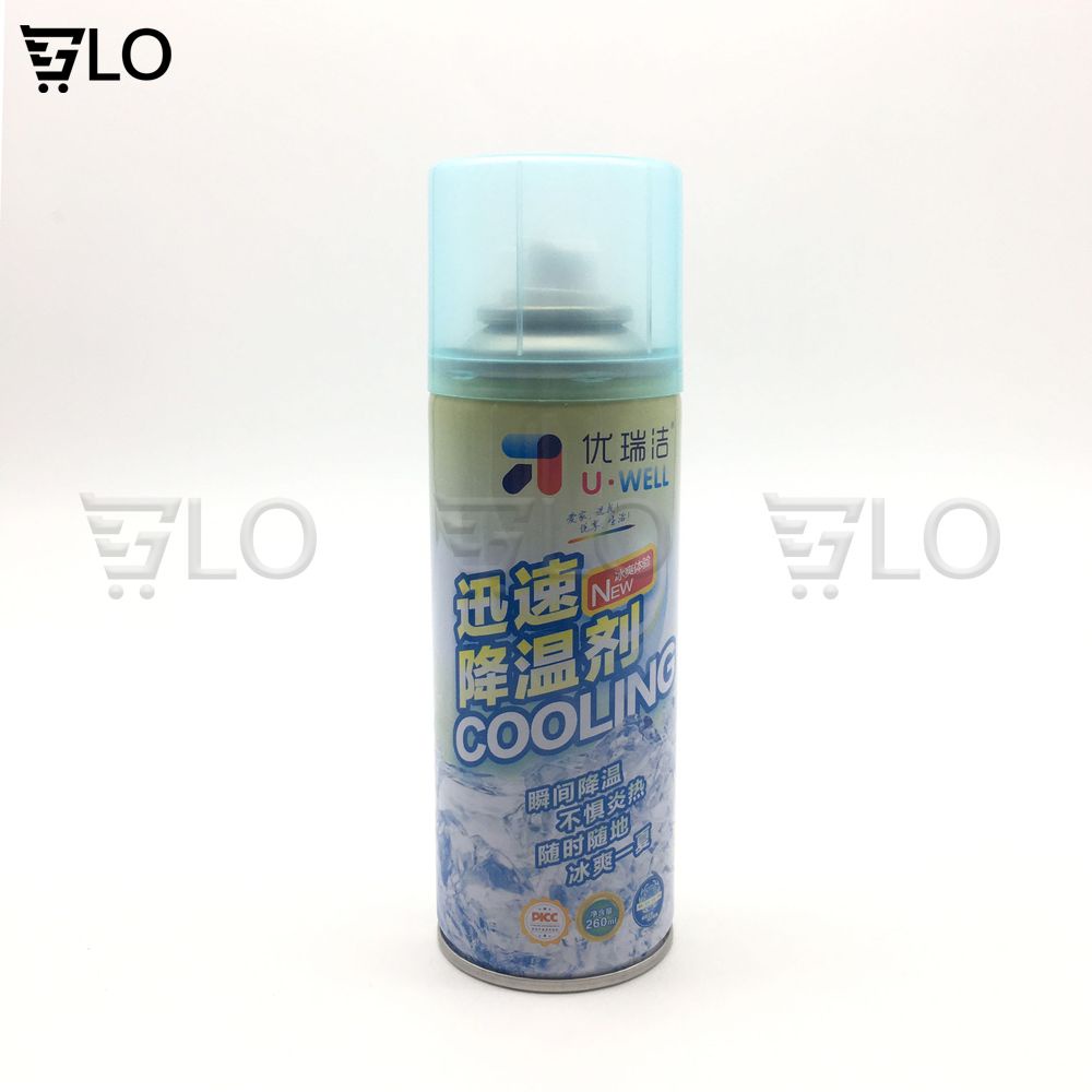 Bình Xịt Làm Lạnh Tức Thời, Giảm Đau Ngay Lập Tức, Chai Xịt Khử Mùi, Làm Mát Nội Thất Ô Tô 260ml