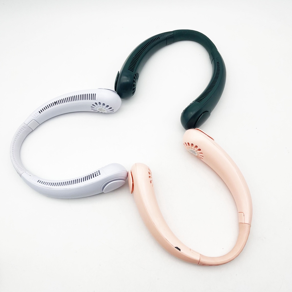 Quạt Đeo Cổ Mini, Quạt Treo Cổ Không Cánh Chính Hãng, Hiện Đại, Biên Độ Thổi 360 Độ