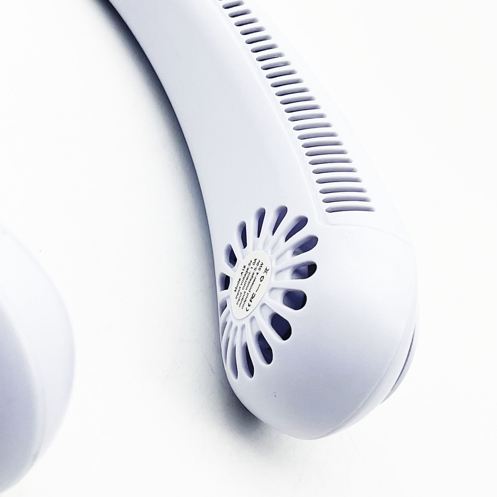 Quạt Đeo Cổ Mini, Quạt Treo Cổ Không Cánh Chính Hãng, Hiện Đại, Biên Độ Thổi 360 Độ