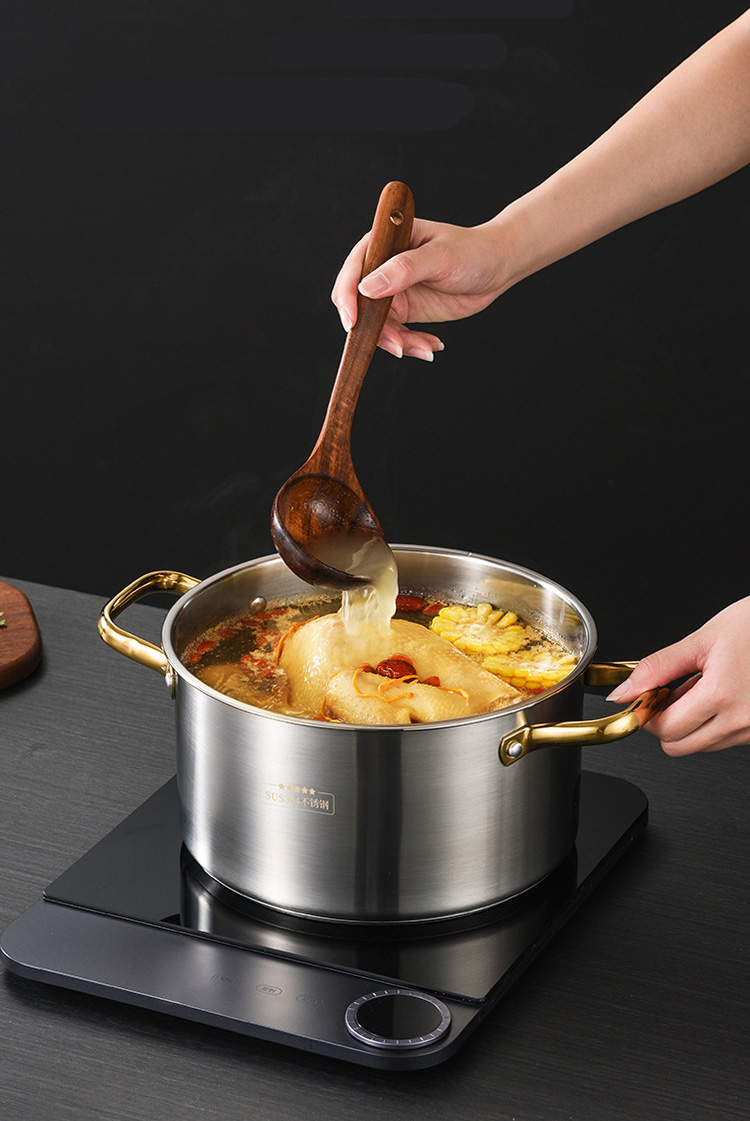 Nồi hấp cá inox 304 đa năng BXH14 nồi soup 24cm kèm 2 ngăn hấp
