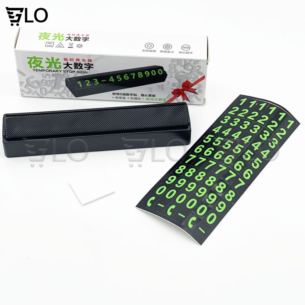Bảng Ghi Số Điện Thoại Gắn Taplo Xe Hơi, Thẻ Dùng Khi Đỗ Xe Ô Tô Có Phản Quang