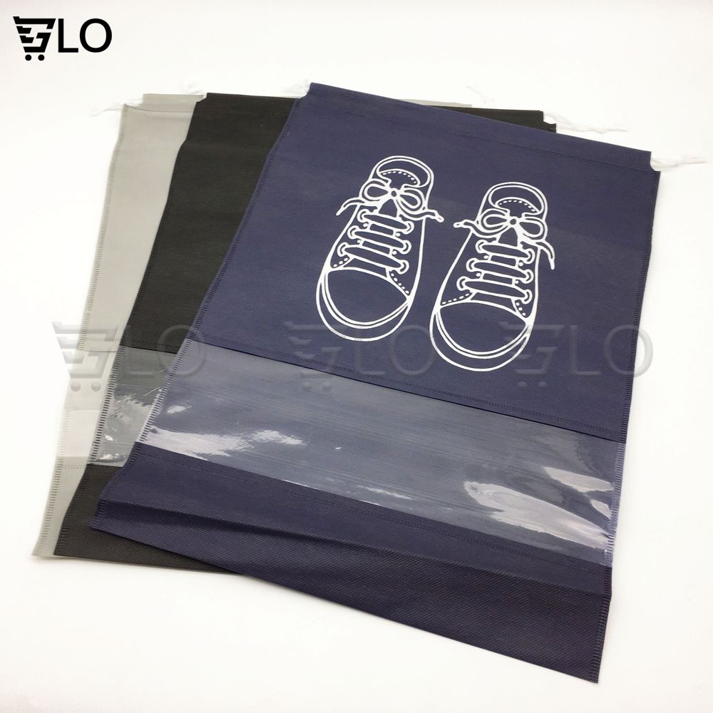 Túi Vải Đựng Giày Dép Dây Rút Chống Bụi Bẩn Du Lịch Tiện Lợi Size Lớn Với Họa Tiết Thiết Kế Đẹp Mắt