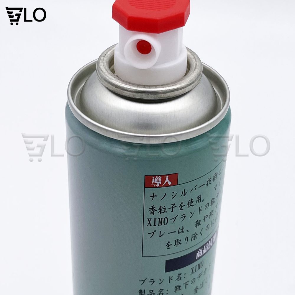 Bình Xịt Khử Mùi Hôi Chân Và Làm Sạch Mùi Giày Ximo Cao Cấp 300ml, Loại Bỏ Vi Khuẩn, Ngăn Mồ Hôi Công Nghệ Bạc AG+