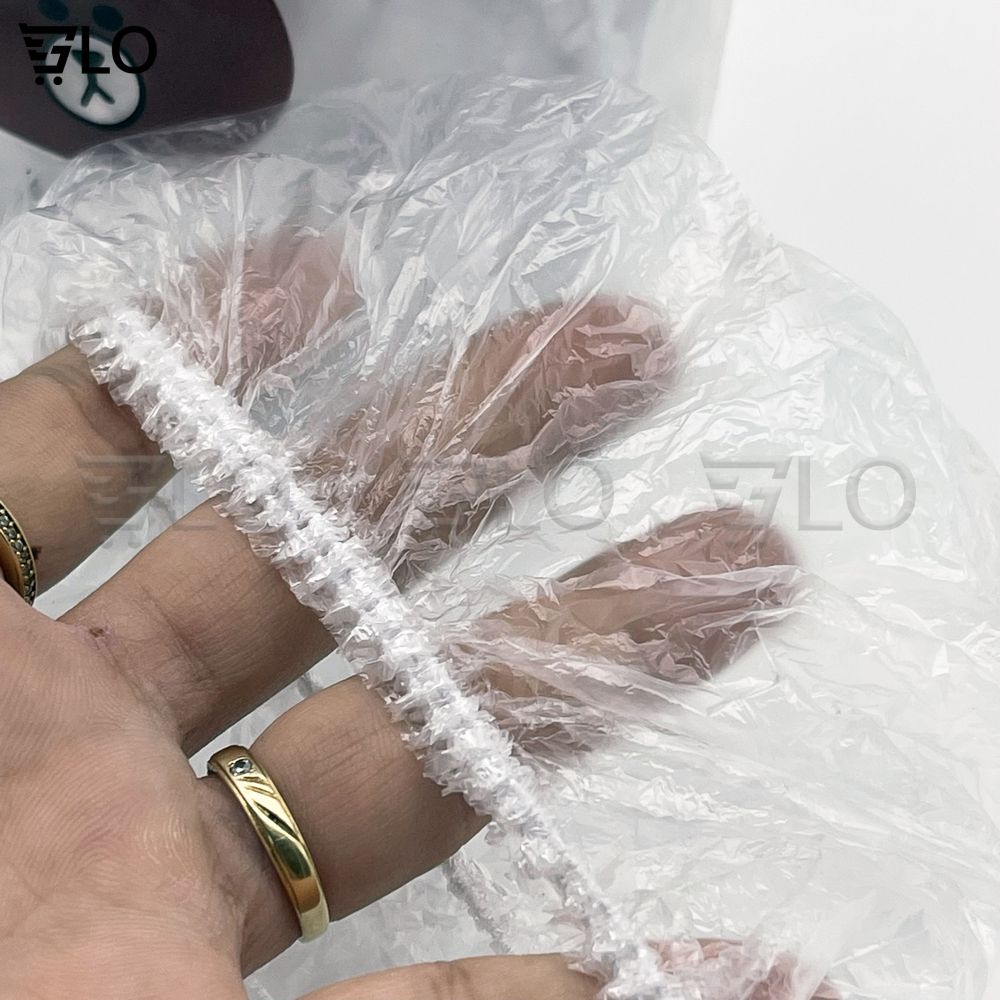 Combo 100 Cái Màng Bọc Thực Phẩm Chun Buộc Co Giãn Hình Gấu, Có Thể Tái Sử Dụng