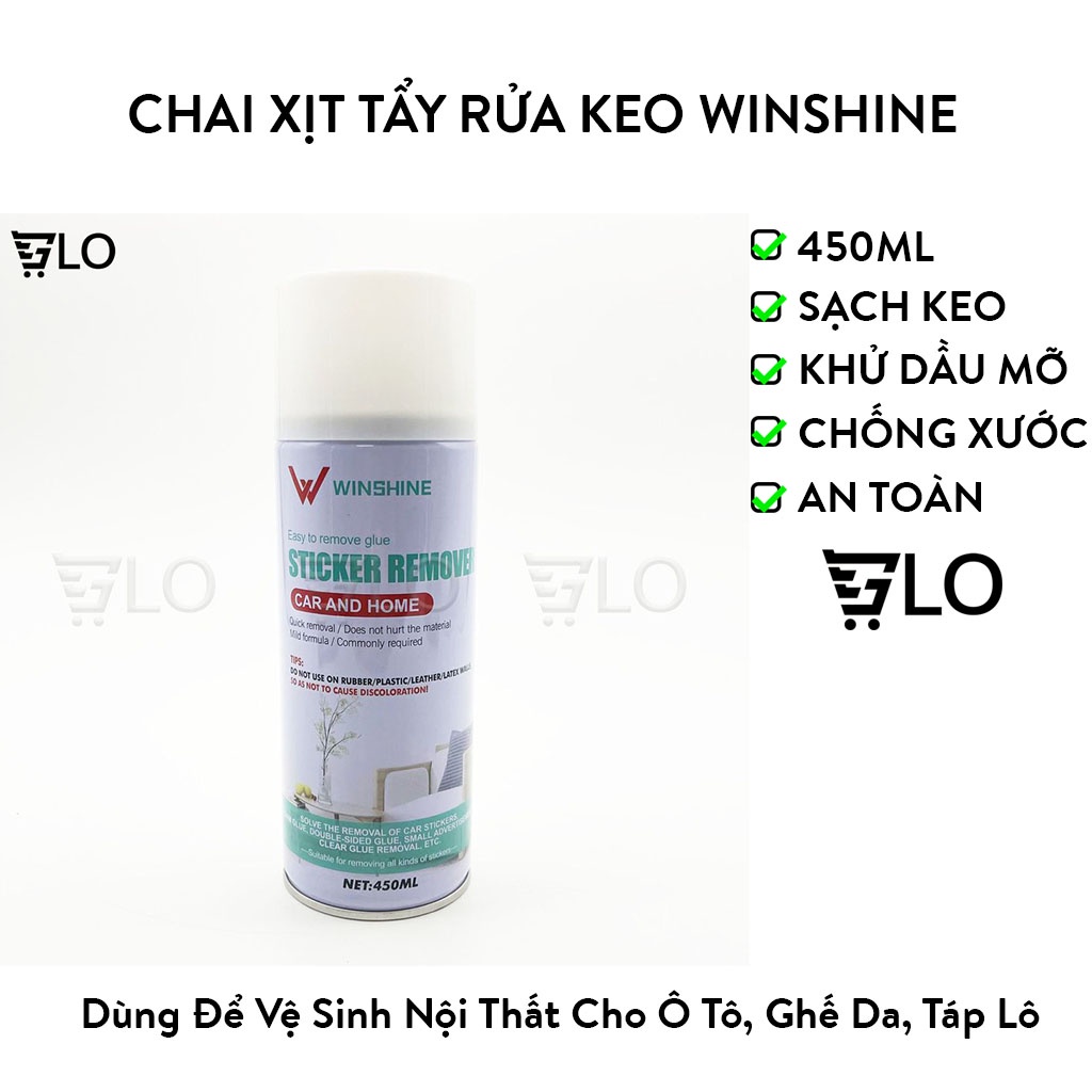 Chai Xịt Tẩy Rửa Keo WINSHINE 450ml
