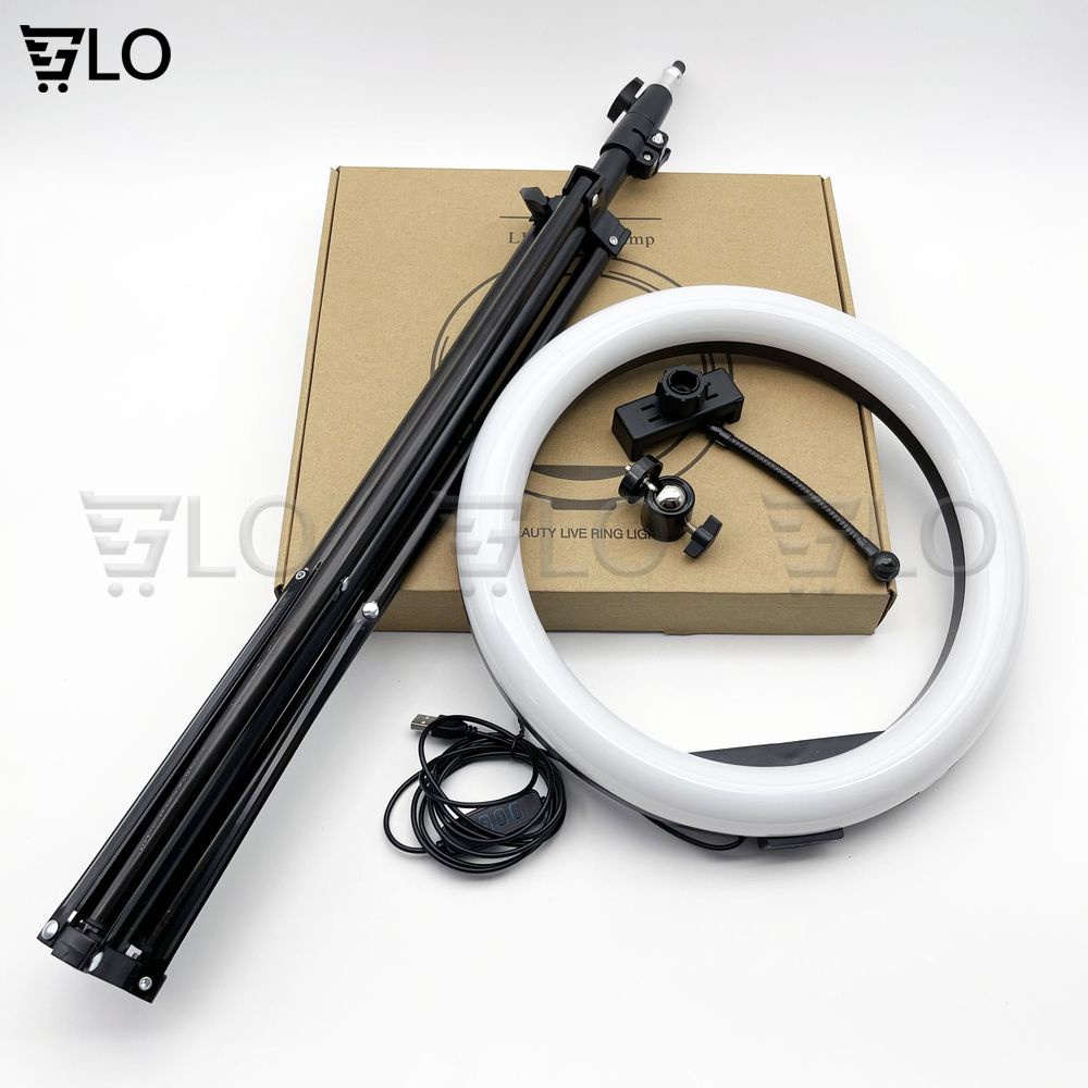 Bộ Giá Đỡ Điện Thoại Livestream Có Đèn Led 26cm/33cm Chiều cao 2 mét 1