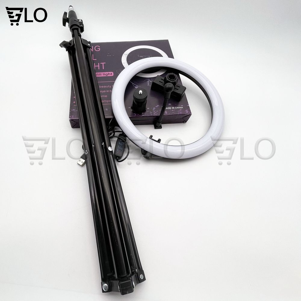 Bộ Giá Đỡ Điện Thoại Livestream Có Đèn Led 26cm/33cm Chiều cao 2 mét 1