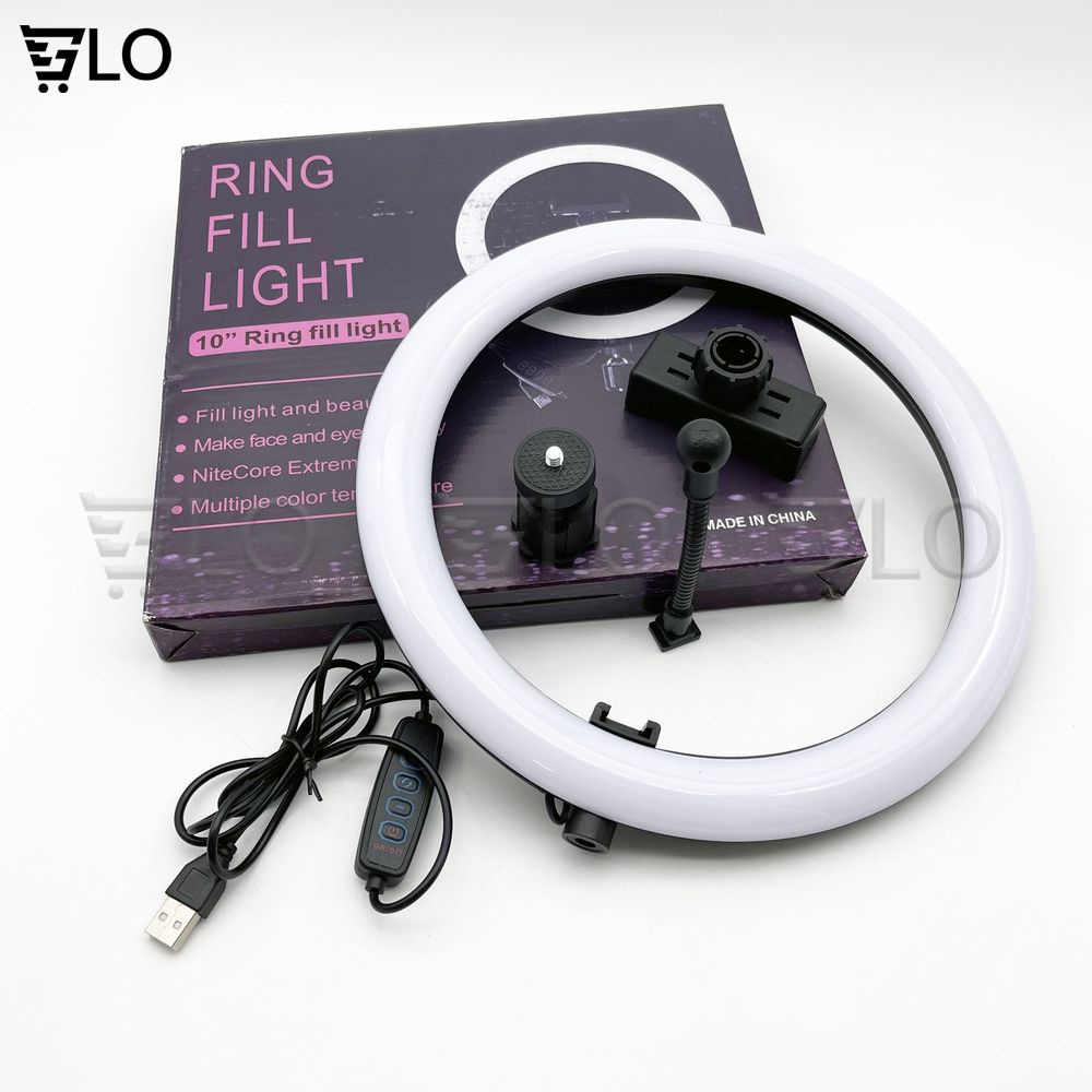 Bộ Giá Đỡ Điện Thoại Livestream Có Đèn Led 26cm/33cm Chiều cao 2 mét 1