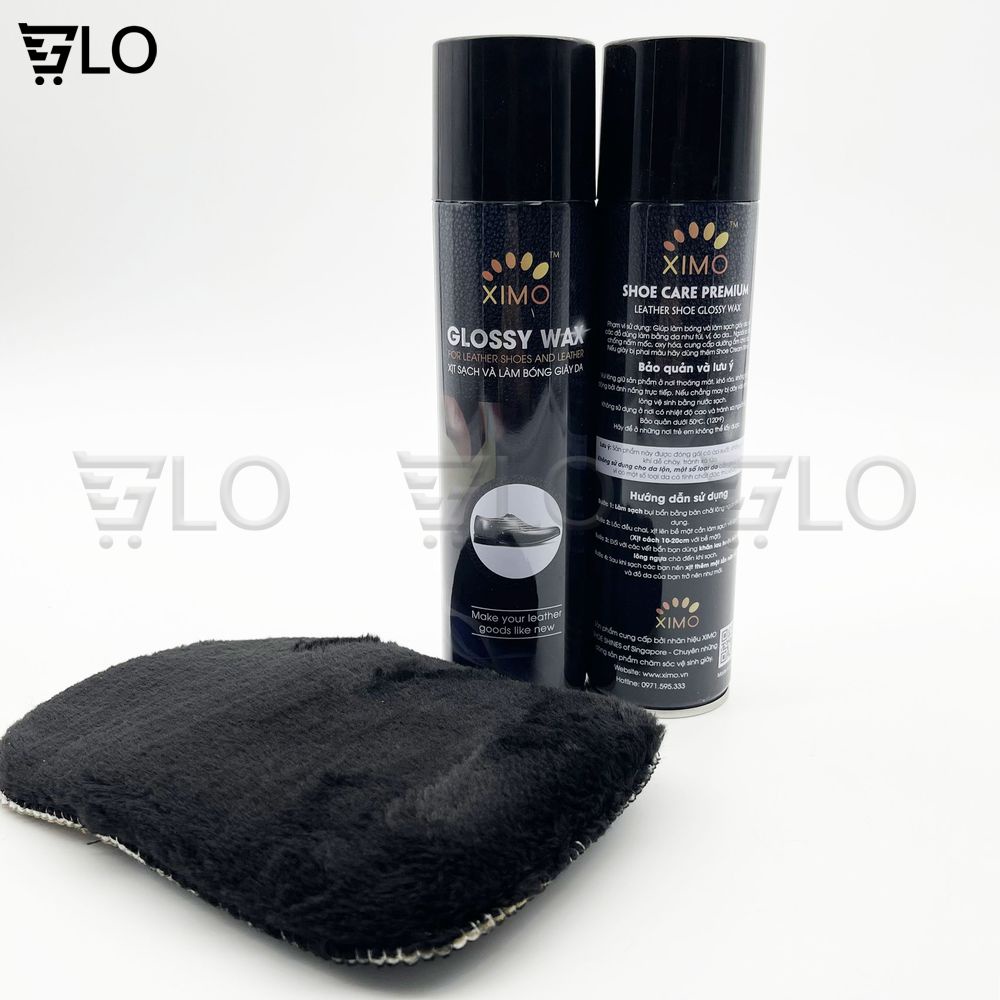 Chai Glossy Wax Xịt Sạch Và Làm Bóng Giày Đồ Da, Túi Ví, Áo, Ghế Da Giúp Vệ Sinh, Dưỡng Ẩm Chống Mốc
