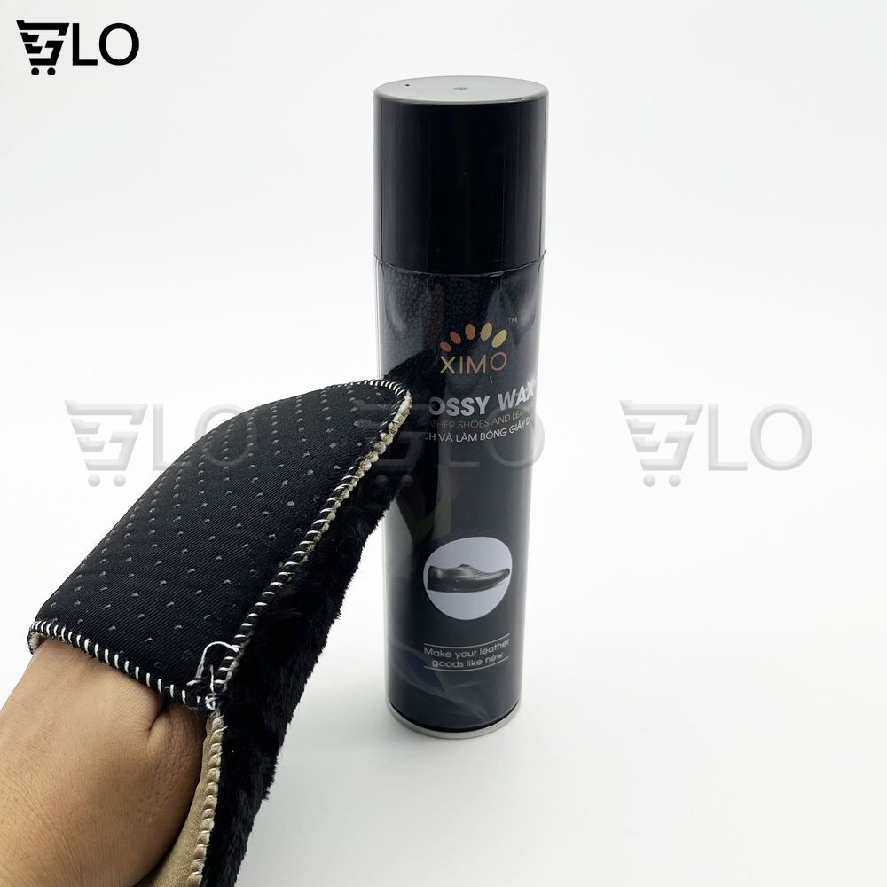 Chai Glossy Wax Xịt Sạch Và Làm Bóng Giày Đồ Da, Túi Ví, Áo, Ghế Da Giúp Vệ Sinh, Dưỡng Ẩm Chống Mốc