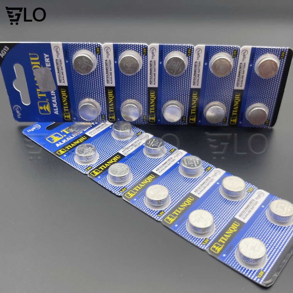 Vỉ 10 Viên Pin AG13, LR44, A76 Alkaline