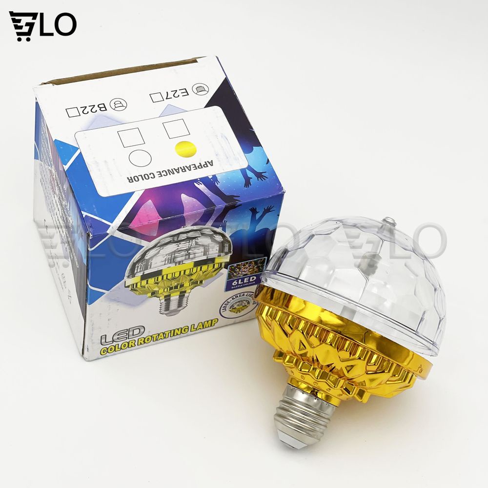 Bóng Đèn Led 7 Màu Vũ Trường Xoay Cảm Ứng