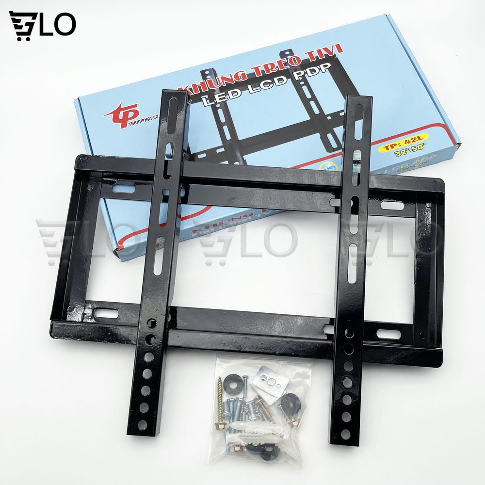 Khung Treo Tivi Thẳng Treo Sát Tường Bản 42inch (32-50inch)