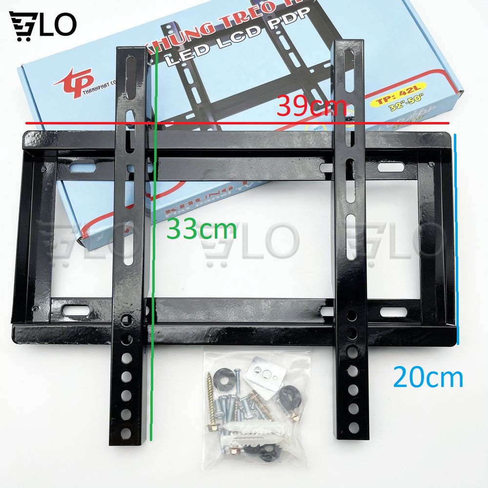 Khung Treo Tivi Thẳng Treo Sát Tường Bản 42inch (32-50inch)