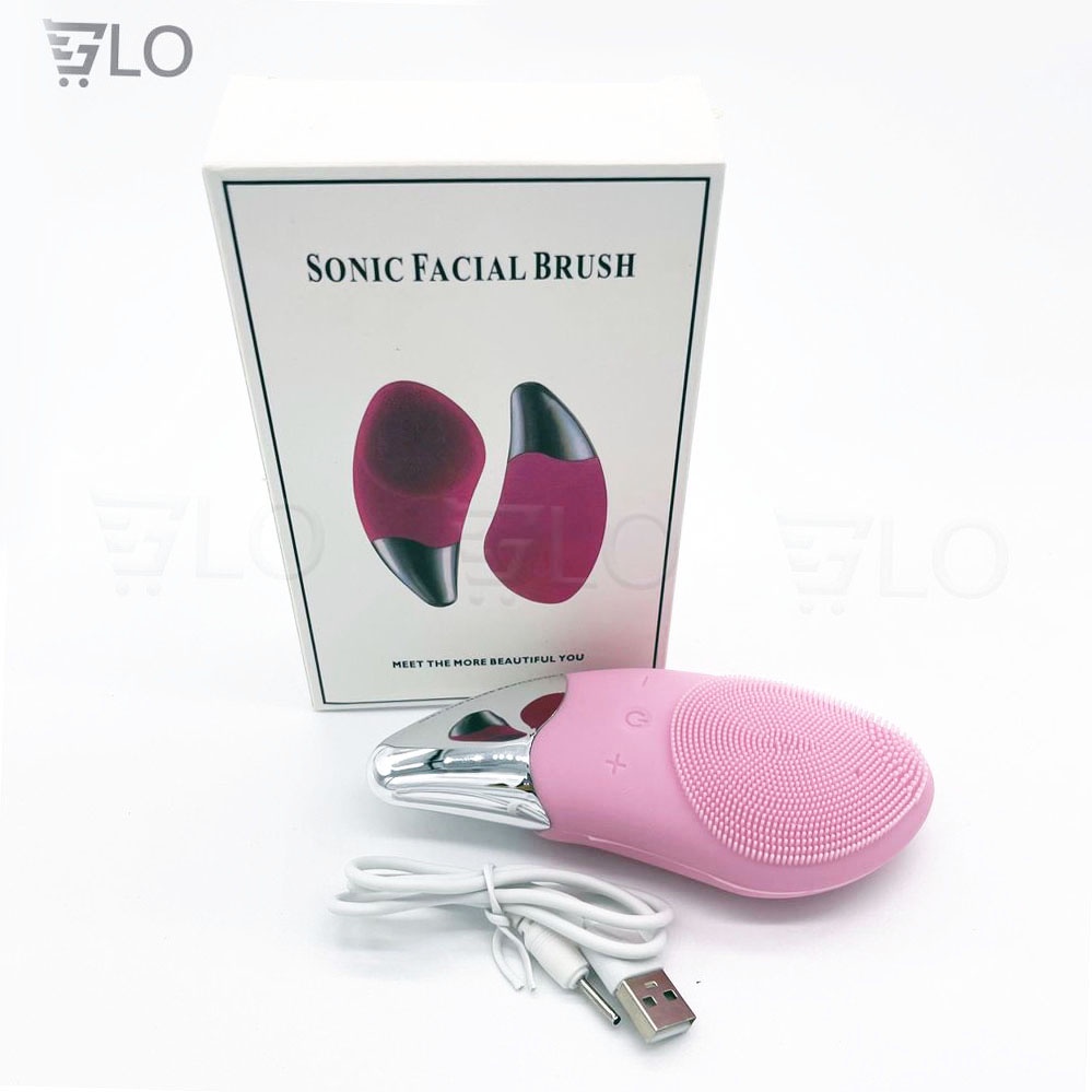 Máy Rửa Mặt Massage Nâng Cơ Mặt 3 In 1 Sonic Facial Brush Cao Cấp, Chống Nước Tuyệt Đối