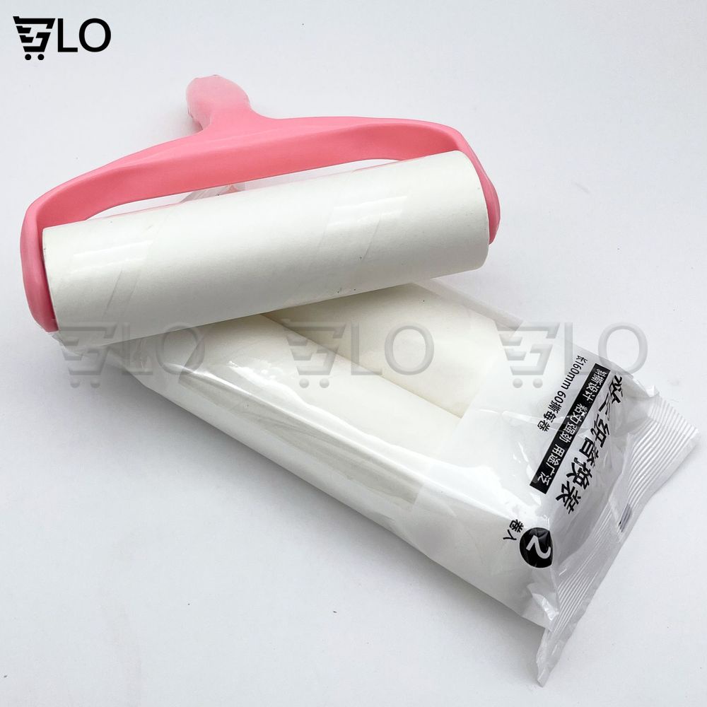 Cây Lăn Bụi Quần Áo Loại Lớn 10cm/16cm, 2 Cuộn Lăn Thay Thế