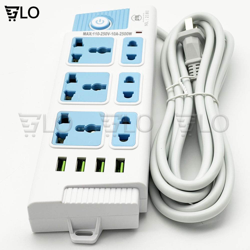 Ổ Cắm Điện CYX K208 K218 K238 Tích Hợp Cổng Sạc USB Đa Năng, Nhiều Lỗ Cắm, Công Suất 2500W