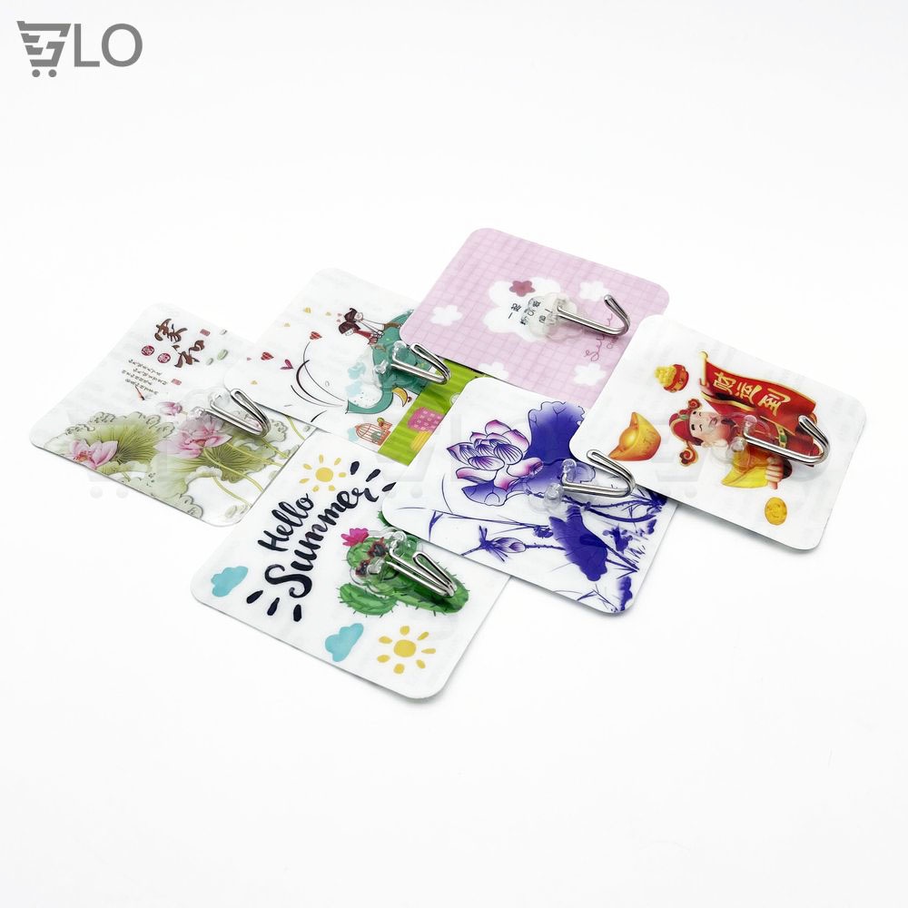 Móc Dán Tường Chịu Lực Hình 3D Ngẫu Nhiên Loại Lớn