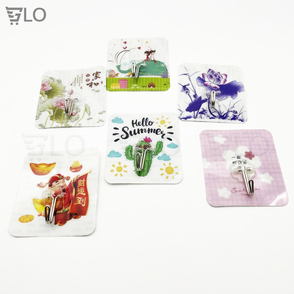 Móc Dán Tường Chịu Lực Hình 3D Ngẫu Nhiên Loại Lớn