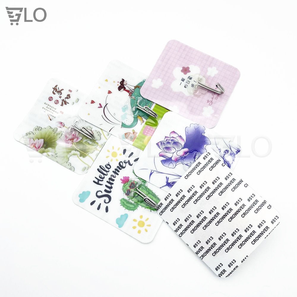 Móc Dán Tường Chịu Lực Hình 3D Ngẫu Nhiên Loại Lớn