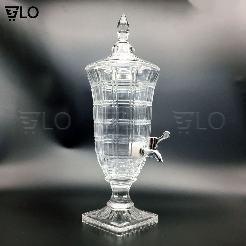 Bình Thủy Tinh 3 Lít Có Vòi Rót Đựng Rượu, Bia, Nước Ngọt, Hoa Quả