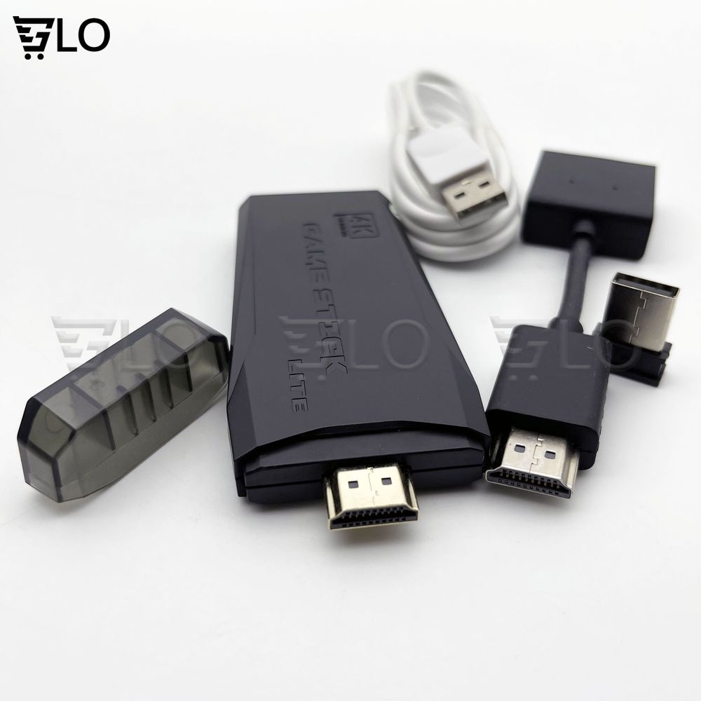 Máy Chơi Game Stick 4K 4 Nút HDMI Không Dây Hơn 3500-10000 Trò Chơi Cổ Điển PS1/ATARI/MAME/SFC/FC/GBA/GB/GBC/MD
