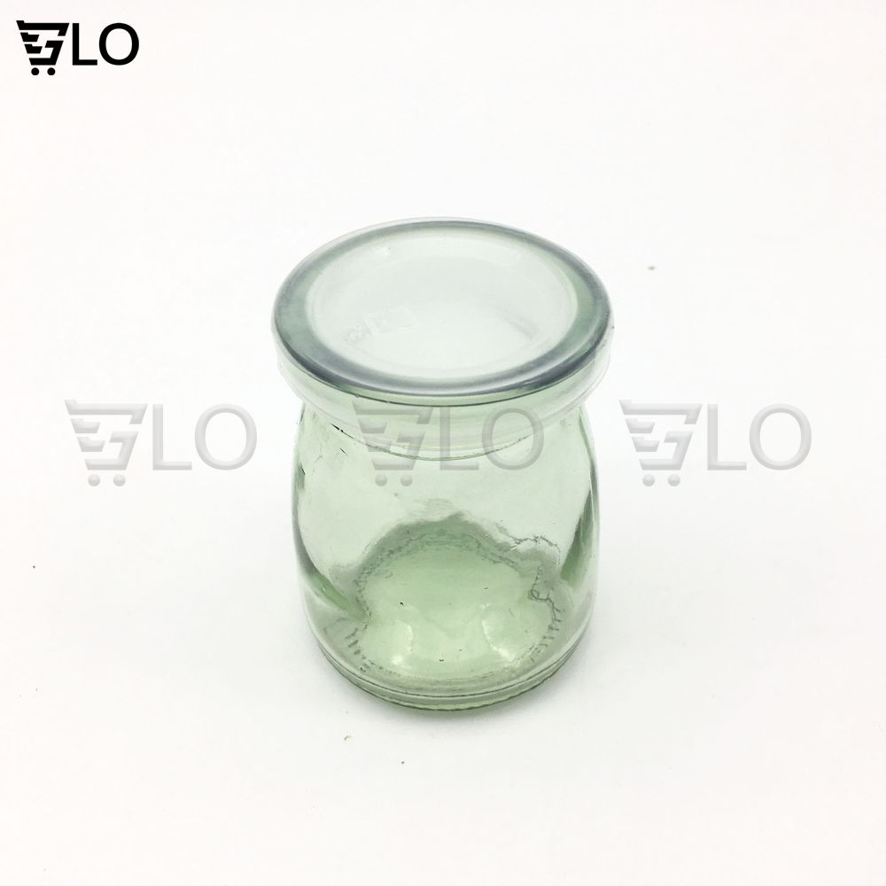 Combo 12 Hủ Đựng Sữa Chua Thủy Tinh 100ml Nắp Nhựa, Hũ Đựng Gia Vị, Chưng Yến