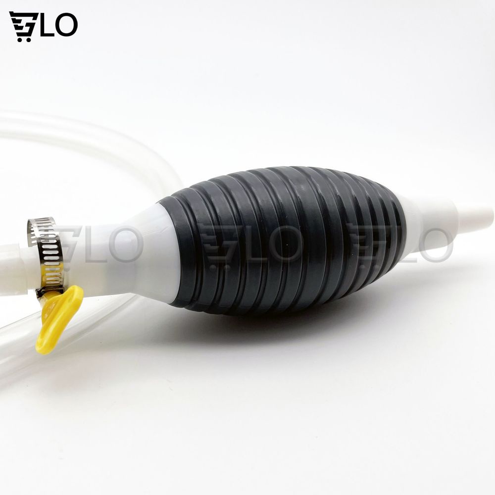 Dụng Cụ Ống Bơm Hút Xăng Dầu Chất Lỏng Bóp Tay 1M Màu Đen